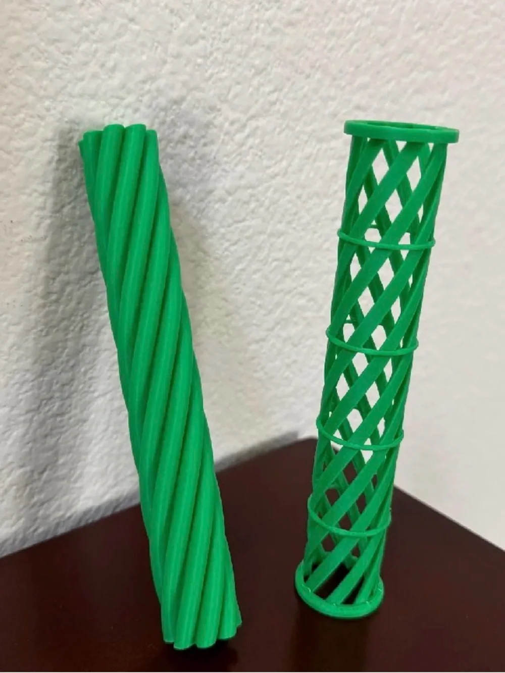 Green bamboo pass though fidget